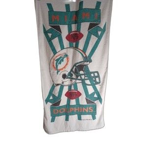 Vintage 1994 Miami Dolphins Beach Towel **RARE COLORWAY**